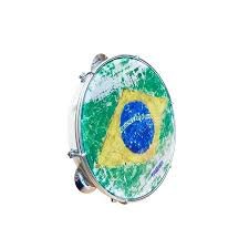 PANDEIRO 10 PELE LEITOSA B. BRASIL RAJADA VANGUARDA