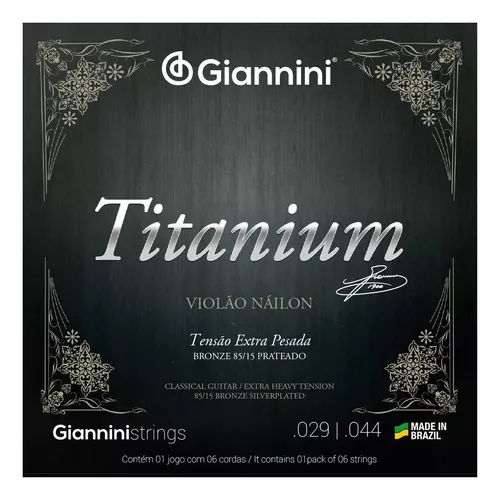 ENCORDOAMENTO VIOLÃO GIANNINI NYLON TITANIUM