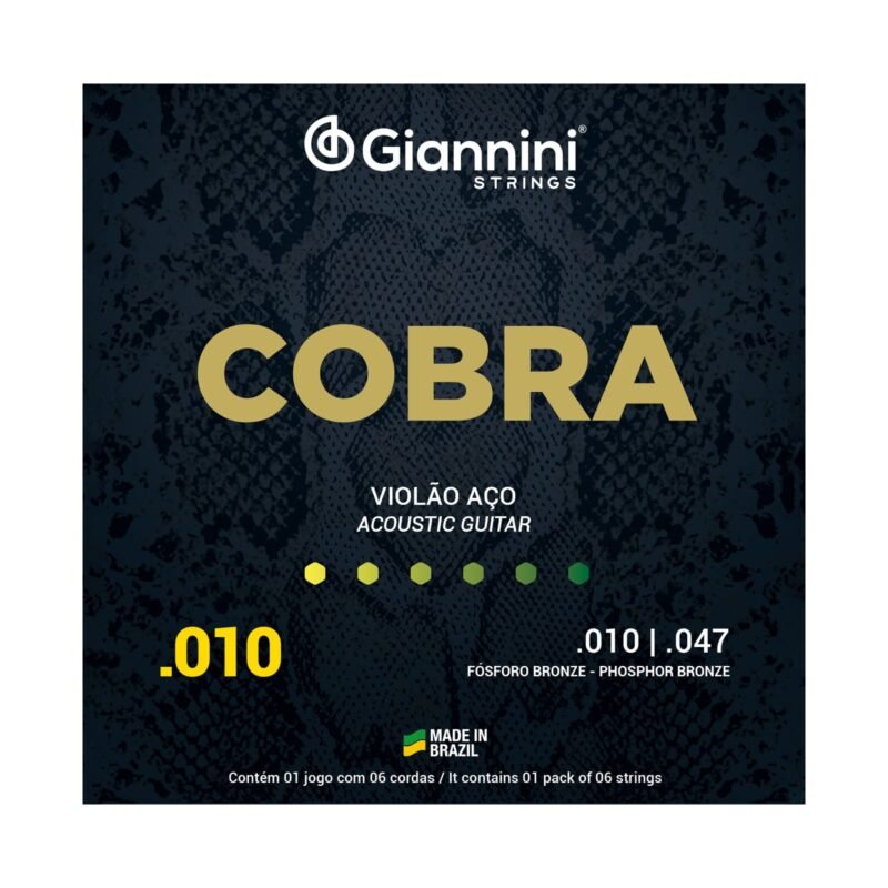 ENCORDOAMENTO VIOLÃO GIANNINI COBRA AÇO