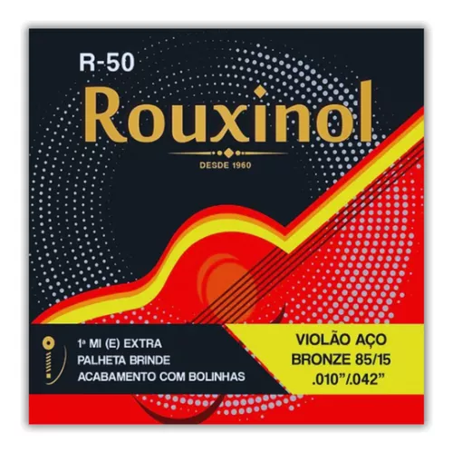 ENCORDOAMENTO VIOLÃO ROUXINOL AÇO 010 - R-50