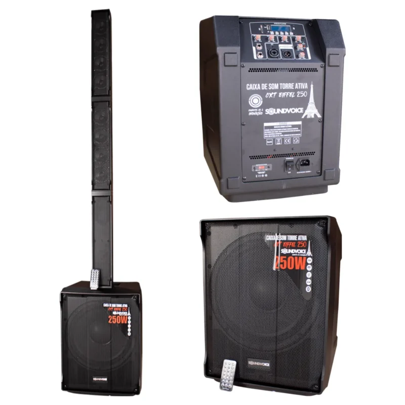 SISTEMA DE SOM TORRE ATIVA EIFFEL 250 SOUNDVOICE