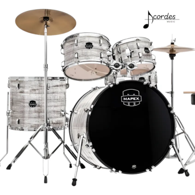 Bateria Mapex Comet Cm5044ft 20 White Marblewood White