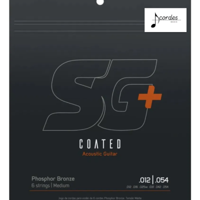 Encordoamento Sg Plus Violão Aço 012 Fosforo Bronze Coated