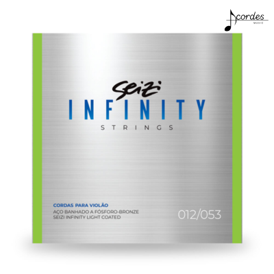 Encordoamento para Violão Seizi Infinity Light Coated 012 – Aço
