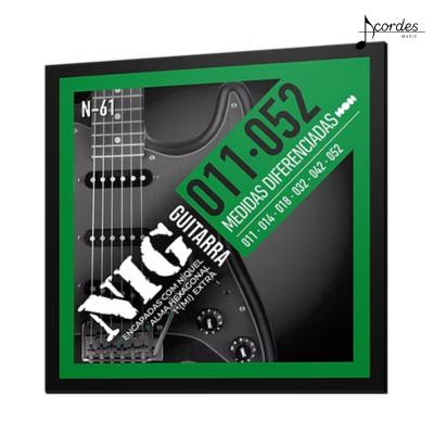 Encordoamento para Guitarra NIG N-61 | .011″ / .052″